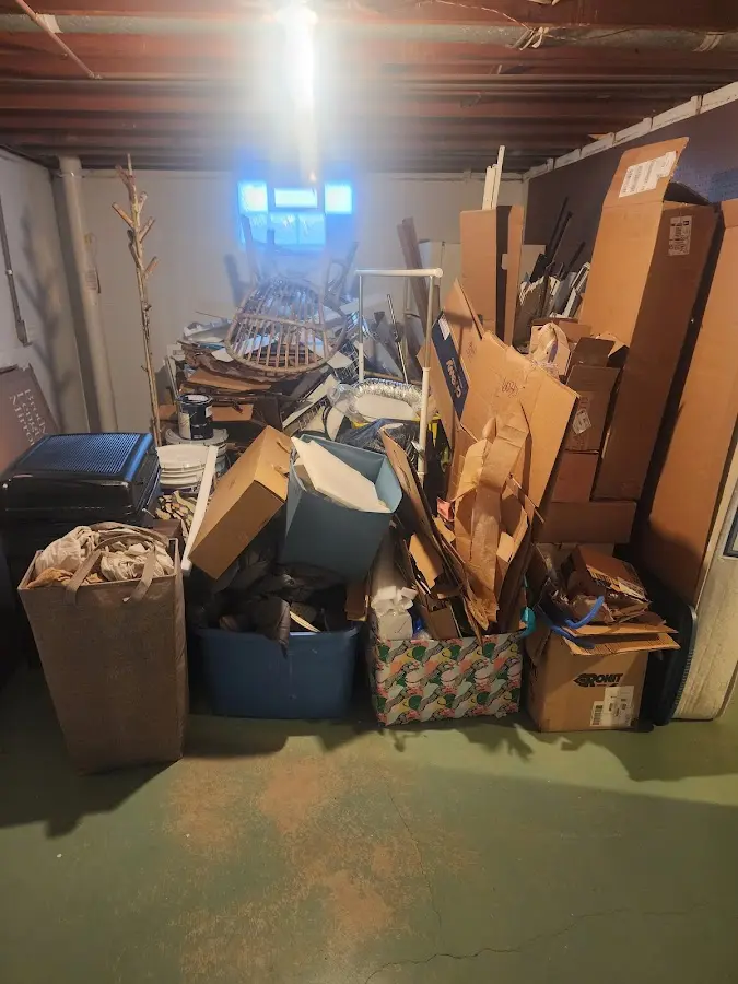 Roll-off dumpster container at job site for Yard Waste Dumpster Rental in Bentonville